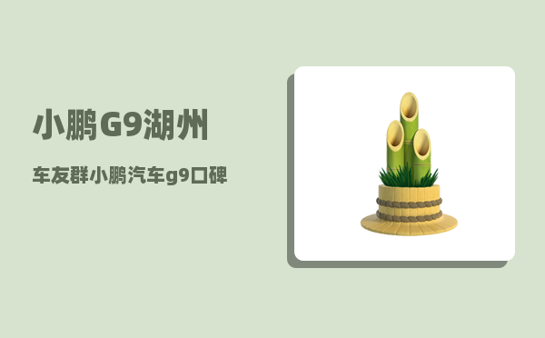 小鹏G9湖州车友群_小鹏汽车g9口碑质量-图1