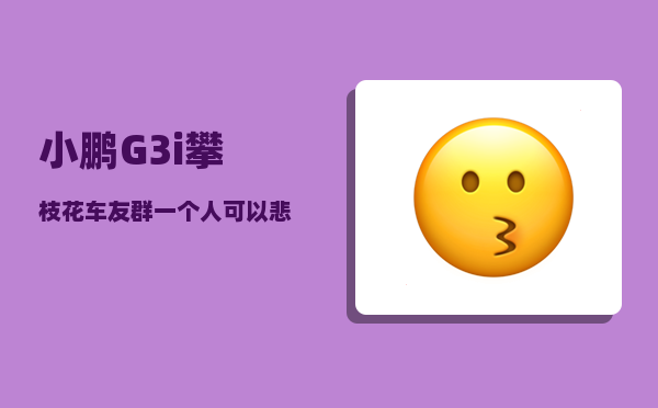 小鹏G3i攀枝花车友群_一个人可以悲惨到什么程度-图1