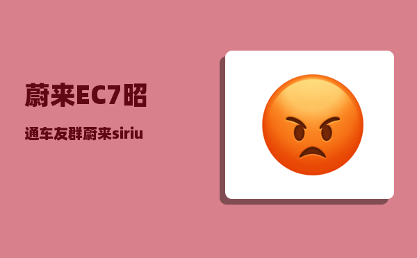 蔚来EC7昭通车友群_蔚来sirius是什么车型-图1