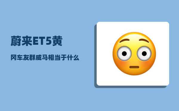 蔚来ET5黄冈车友群_威马相当于什么档次的车-图1