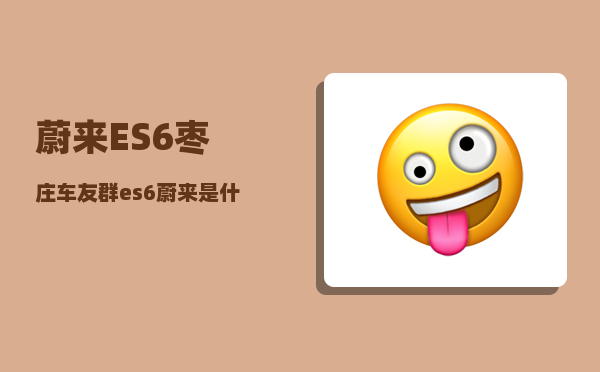 蔚来ES6枣庄车友群_es6蔚来是什么厂的车-图1