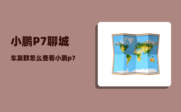 小鹏P7聊城车友群_怎么查看小鹏p7的配置-图1