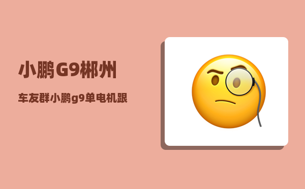 小鹏G9郴州车友群_小鹏g9单电机跟双电机提速有区别吗-图1