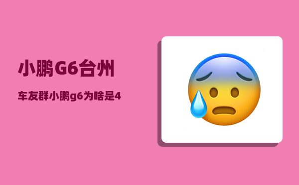 小鹏G6台州车友群_小鹏g6为啥是4g网络-图1