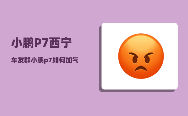 小鹏P7西宁车友群_小鹏p7如何加气-图1