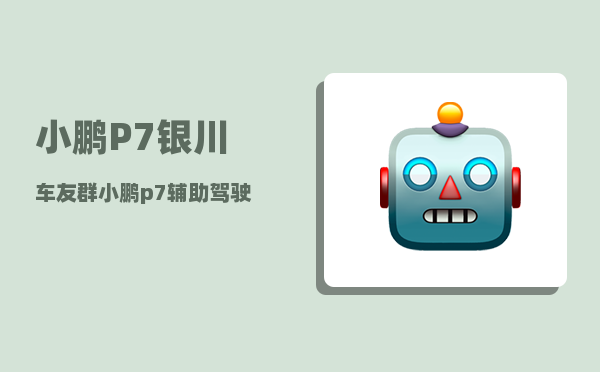 小鹏P7银川车友群_小鹏p7辅助驾驶怎么开启-图1