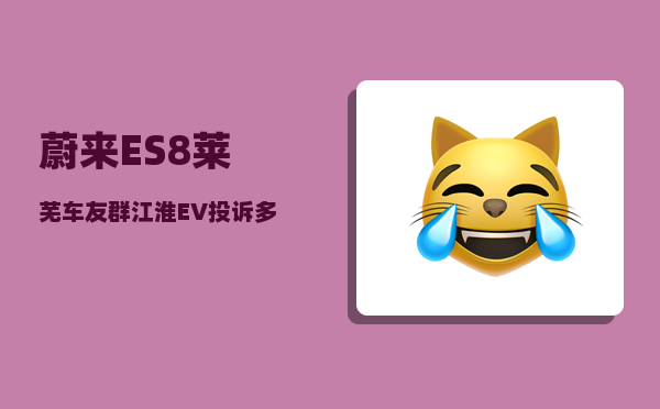 蔚来ES8莱芜车友群_江淮EV投诉多江淮代工蔚来ES8如何对抗特斯拉-图1