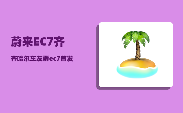 蔚来EC7齐齐哈尔车友群_ec7首发版和ec7区别-图1