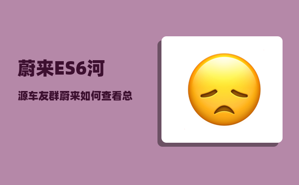 蔚来ES6河源车友群_蔚来如何查看总公里数-图1