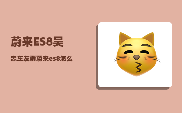 蔚来ES8吴忠车友群_蔚来es8怎么加玻璃水-图1