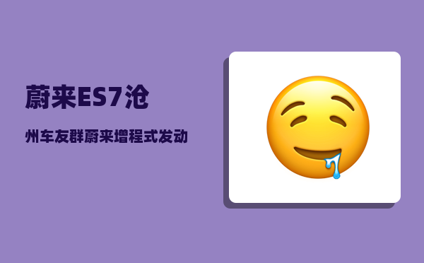 蔚来ES7沧州车友群_蔚来增程式发动机-图1
