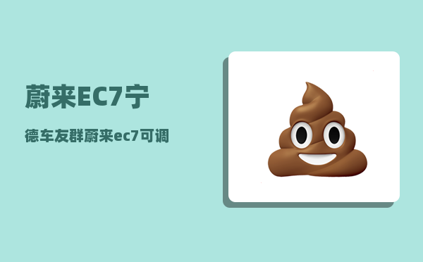 蔚来EC7宁德车友群_蔚来ec7可调光天幕有必要选配吗-图1