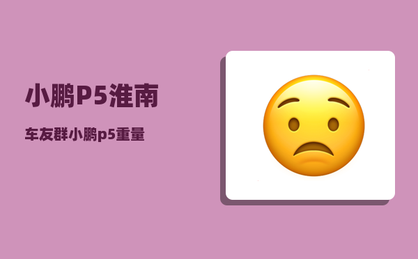 小鹏P5淮南车友群_小鹏p5重量-图1