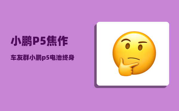 小鹏P5焦作车友群_小鹏p5电池终身质保吗-图1