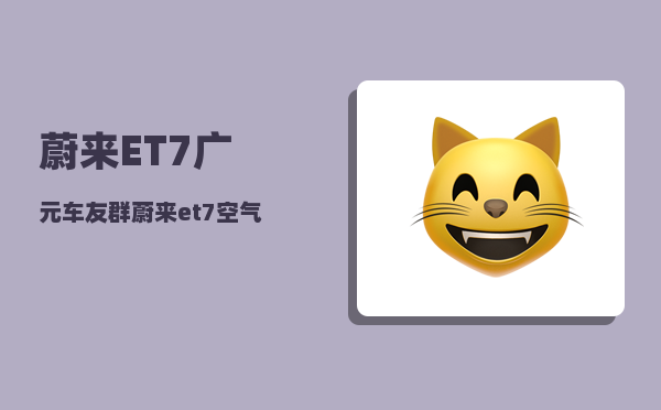 蔚来ET7广元车友群_蔚来et7空气悬挂是多腔还是单腔-图1
