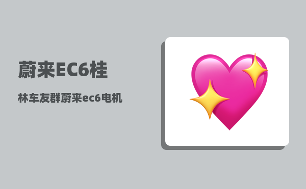 蔚来EC6桂林车友群_蔚来ec6电机号钢印位置-图1