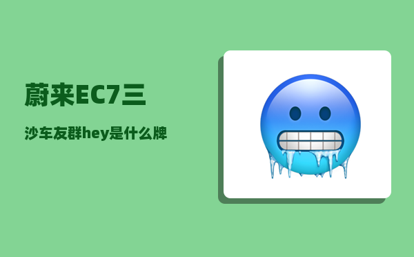 蔚来EC7三沙车友群_hey是什么牌子-图1