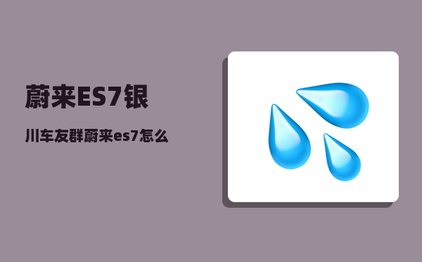 蔚来ES7银川车友群_蔚来es7怎么和手机联网-图1