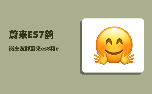 蔚来ES7鹤岗车友群_蔚来es8和es7哪个性价比高-图1