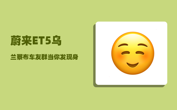 蔚来ET5乌兰察布车友群_当你发现身边一些外地搬运工-图1