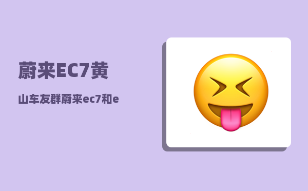 蔚来EC7黄山车友群_蔚来ec7首发版跟普通版-图1