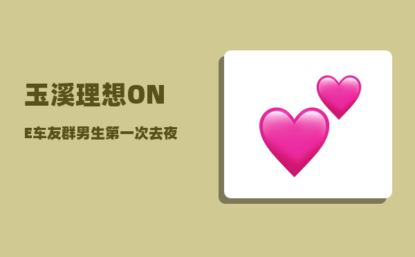 玉溪理想ONE车友群_男生第一次去夜店-图1