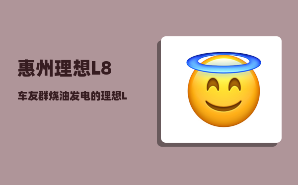 惠州理想L8车友群_烧油发电的理想L8-图1
