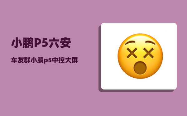 小鹏P5六安车友群_小鹏p5中控大屏可以看视频吗-图1