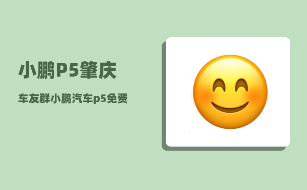 小鹏P5肇庆车友群_小鹏汽车p5免费充电什么意思-图1