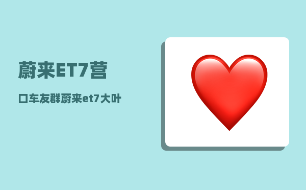 蔚来ET7营口车友群_蔚来es7有哨兵模式吗-图1