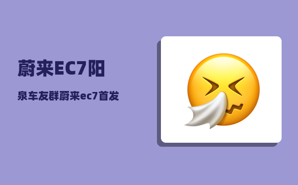蔚来EC7阳泉车友群_蔚来ec7首发版跟普通版-图1