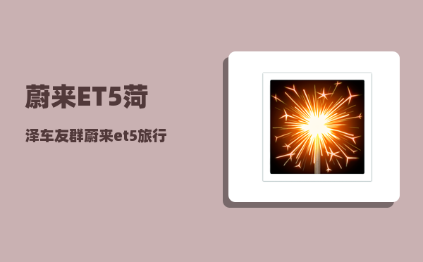 蔚来ET5菏泽车友群_蔚来et5旅行版值得买吗-图1