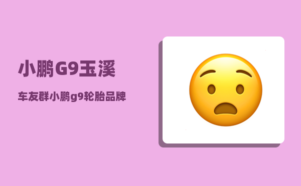 小鹏G9玉溪车友群_小鹏g9轮胎品牌和型号-图1
