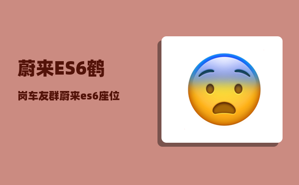 蔚来ES6鹤岗车友群_蔚来es6座位不舒服怎么办-图1