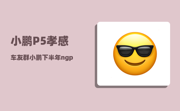 小鹏P5孝感车友群_小鹏下半年ngp覆盖哪些城市-图1