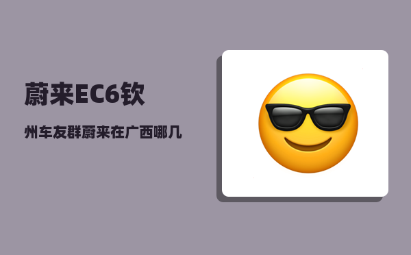 蔚来EC6钦州车友群_蔚来在广西哪几个城市有换电站-图1