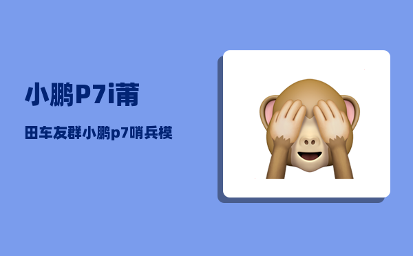 小鹏P7i莆田车友群_小鹏p7哨兵模式手机上怎么看-图1
