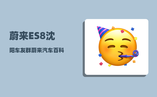 蔚来ES8沈阳车友群_蔚来汽车百科-图1