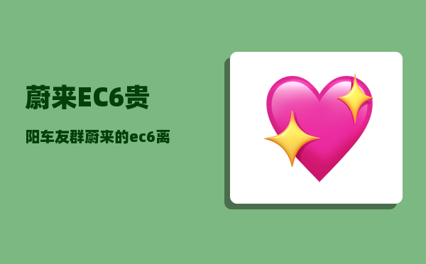 蔚来EC6贵阳车友群_蔚来的ec6离地多高-图1