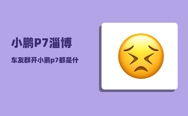 小鹏P7淄博车友群_开小鹏p7都是什么人-图1