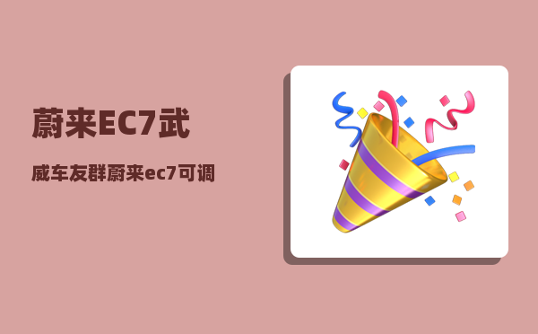 蔚来EC7武威车友群_蔚来ec7可调光天幕有必要选配吗-图1