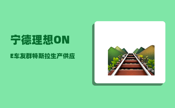 宁德理想ONE车友群_特斯拉生产供应链基本都靠中国-图1