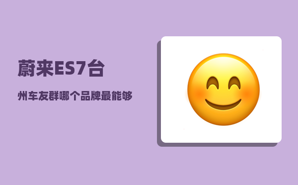 蔚来ES7台州车友群_哪个品牌最能够代表国产车-图1