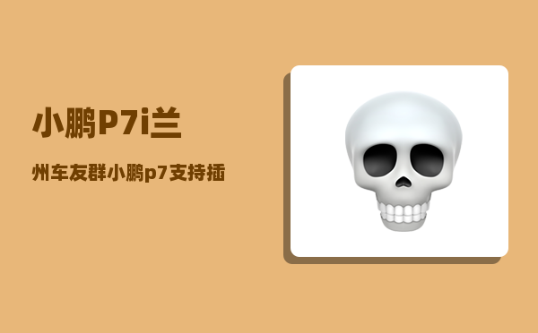 小鹏P7i兰州车友群_小鹏p7支持插u盘播放视频吗-图1