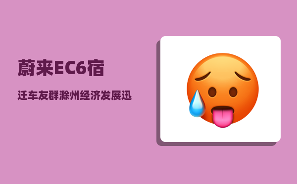 蔚来EC6宿迁车友群_滁州经济发展迅猛-图1