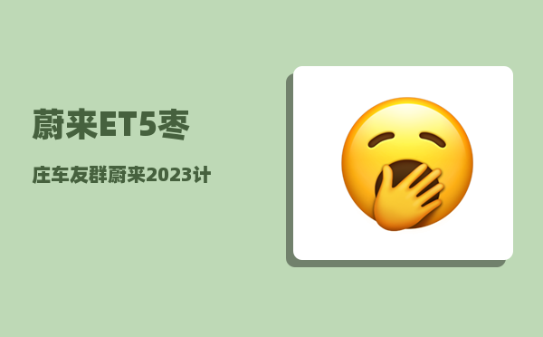 蔚来ET5枣庄车友群_蔚来2023计划车型-图1