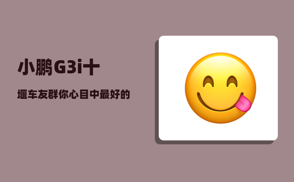 小鹏G3i十堰车友群_你心目中较优的国产品牌汽车是什么-图1
