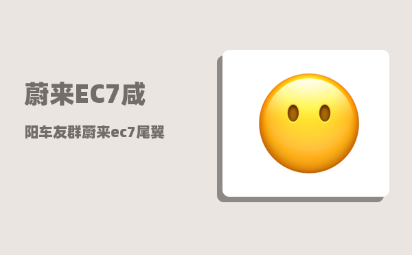 蔚来EC7咸阳车友群_蔚来ec7尾翼怎么开-图1