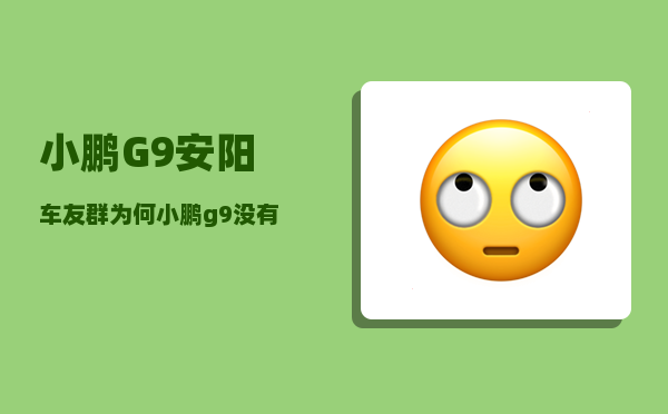 小鹏G9安阳车友群_为何小鹏g9没有产能-图1