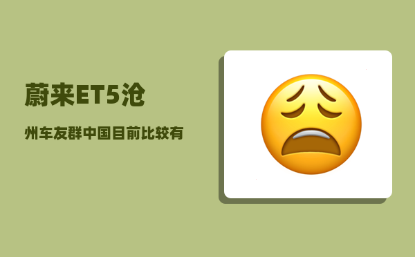 蔚来ET5沧州车友群_中国目前比较有潜力的二线或者三线城市有哪些-图1